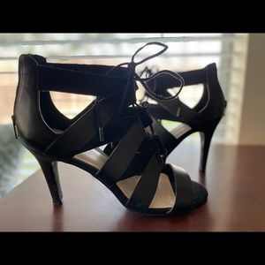 Black Strappy Heels